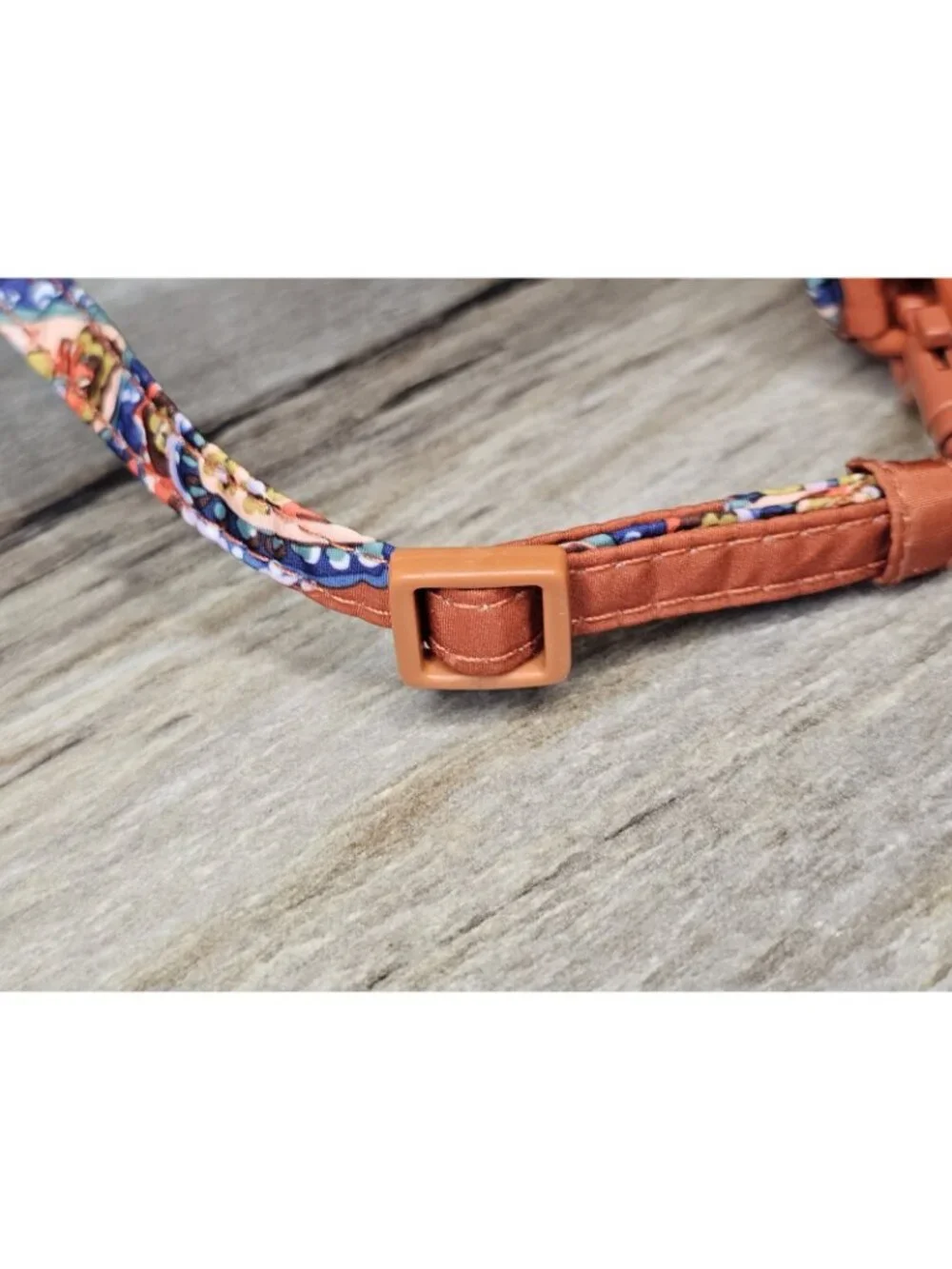 Vera Bradley Manor‎ Paisley Crossbody Purse Quilted Rust Orange Removable Strap